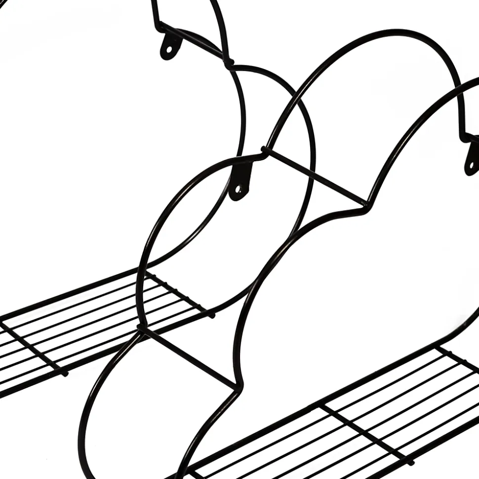 Ensemble de 3 Etagères Toender pour enfant en forme de nuage noir en.casa