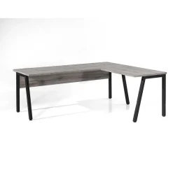 Ensemble de 8 meubles de bureau professionnel coloris gris effet bois collection SOON