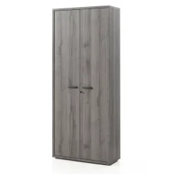 Ensemble de 8 meubles de bureau professionnel coloris gris effet bois collection SOON