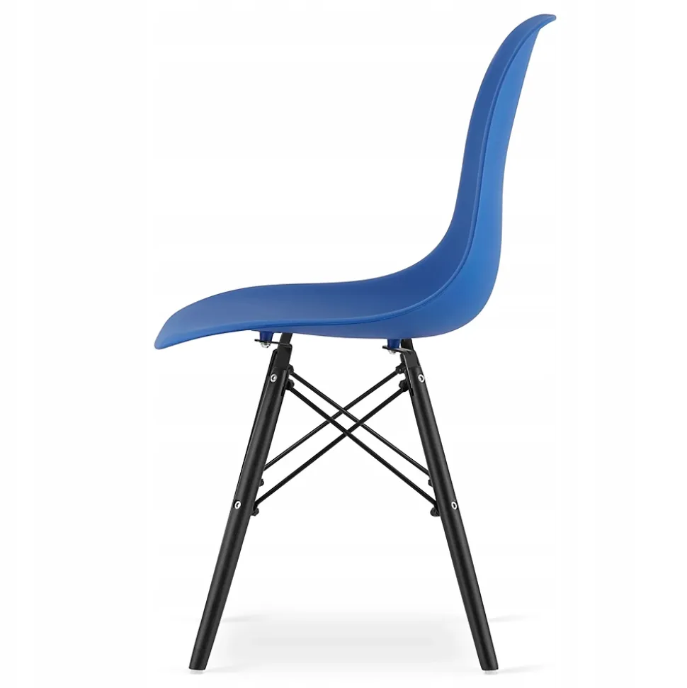 Ensemble de 4 tables rondes noires au design moderne Valora KOVA 80
