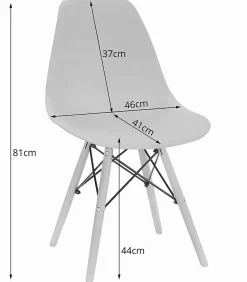 Ensemble de 4 tables rondes noires au design moderne Valora KOVA 80