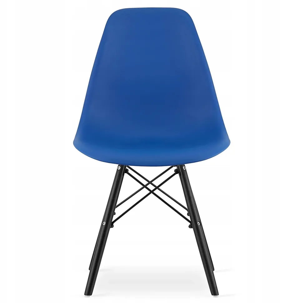 Ensemble de 4 tables rondes noires au design moderne Valora KOVA 80