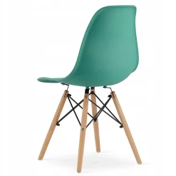 Ensemble de 4 tables rondes blanches Valora KOVA 80, design moderne