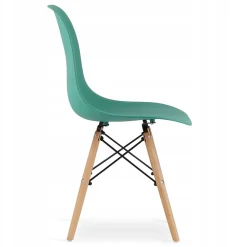 Ensemble de 4 tables rondes blanches Valora KOVA 80, design moderne
