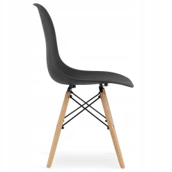 Ensemble de 2 tables rondes Valora KOVA 60 en bois de hêtre noir