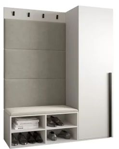 Ensemble de garde-robe Miro 6 184x134x42 (Blanc + Manila 02)