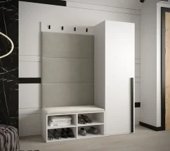 Ensemble de garde-robe Miro 6 184x134x42 (Blanc + Manila 02)