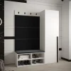 Ensemble de garde-robe Miro 6 184x134x42 (Blanc + Manila 18)