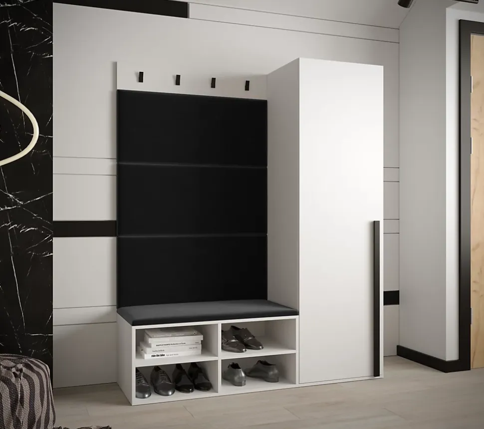 Ensemble de garde-robe Miro 6 184x134x42 (Blanc + Manila 18)