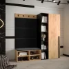 Ensemble de garde-robe Miro 1 184x164x42 (Chêne artisanal + Manila 18)