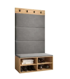 Ensemble de garde-robe Miro 2 184x84x42 (Chêne artisanal + Manila 16)