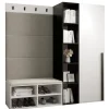 Ensemble de garde-robe Miro 1 184x164x42 (Blanc + Manila 02)