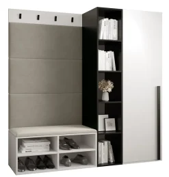 Ensemble de garde-robe Miro 1 184x164x42 (Blanc + Manila 02)