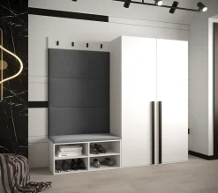 Ensemble de garde-robe Miro 5 184x184x42 (Blanc + Manila 16)