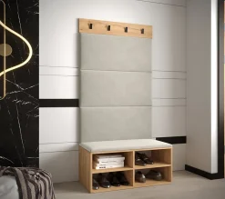 Ensemble de garde-robe Miro 2 184x84x42 (Chêne artisanal + Manila 02)