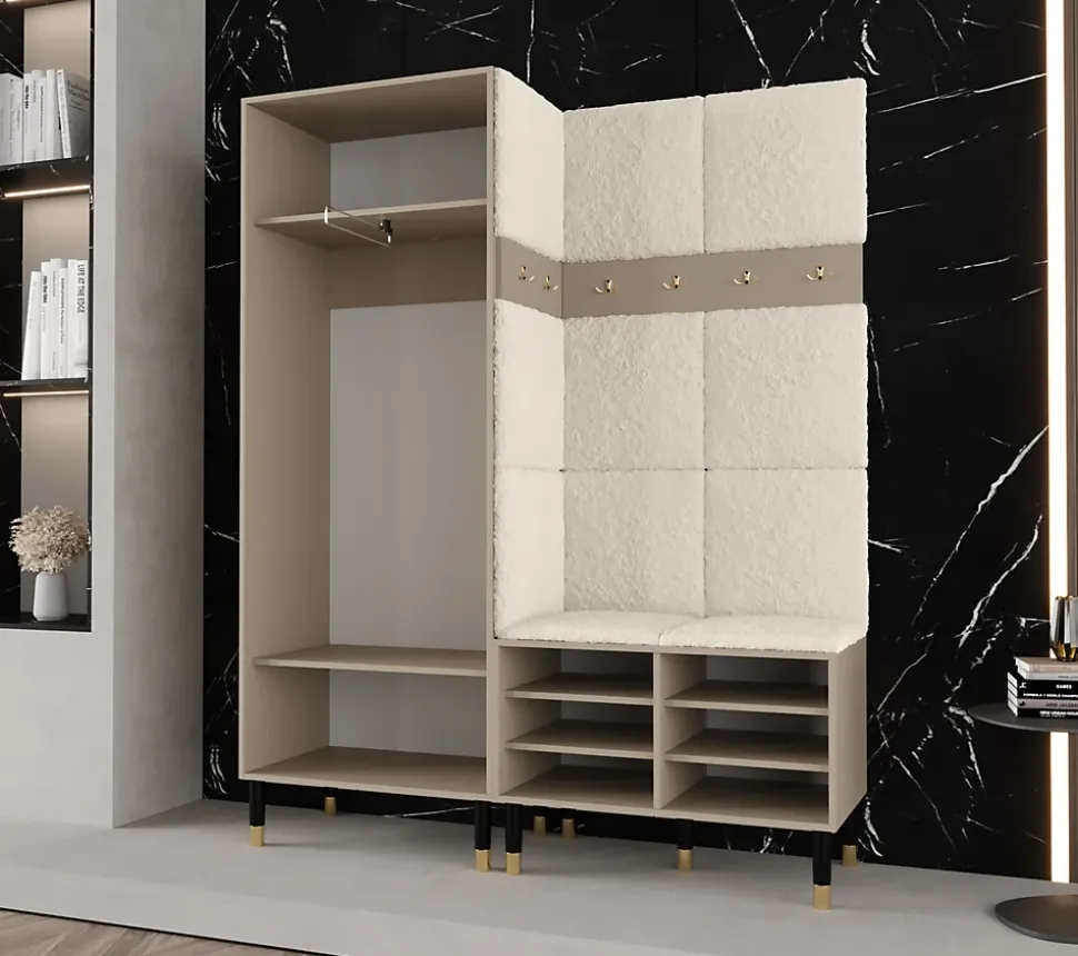 Ensemble de garde-robe Palermo 14 200x158x46 (Cachemire + Poso 100)