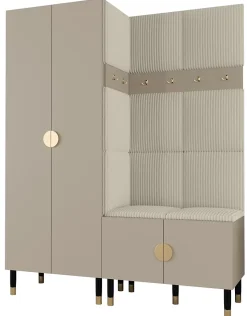 Ensemble de garde-robe Palermo 2 200x158x46 (Cachemire + Poso 100)