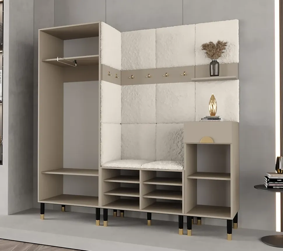 Ensemble de garde-robe Palermo 13 200x200x46 (Cachemire + Poso 100)