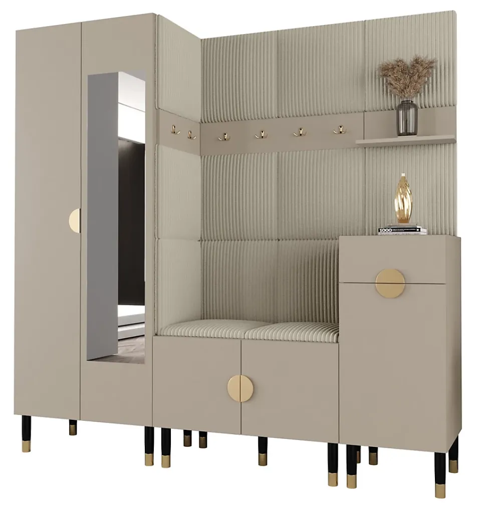 Ensemble de garde-robe Palermo 13 200x200x46 (Cachemire + Poso 100)