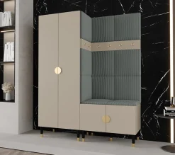 Ensemble de garde-robe Palermo 2 200x158x46 (Cachemire + Poso 60)