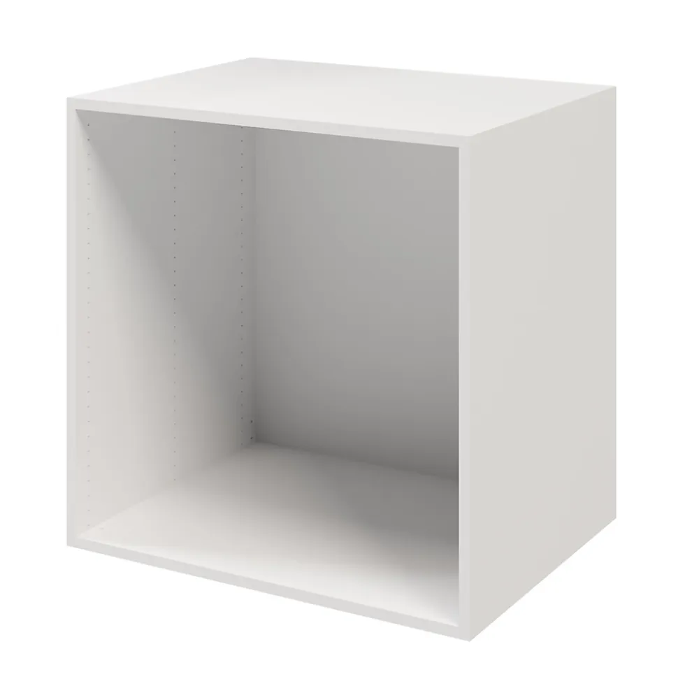 Ensemble de meubles de rangement portes battantes miroir et tiroirs sous pente et/ou comble blancs GoodHome Atomia H. 225 x L. 275 x P. 60 cm