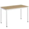 Ensemble de salle à manger Valora Table ROVA 120x60 en chêne + 4 chaises OSAKA grises