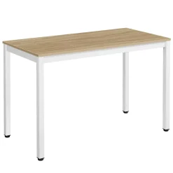 Ensemble de salle à manger Valora Table ROVA 120x60 en chêne + 4 chaises OSAKA grises