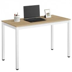 Ensemble de salle à manger Valora ROVA Table en chêne 120x60 + 4 chaises blanches OSAKA