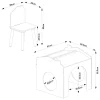 Ensemble de table de dessin et 2 chaises pour enfants Romso blanc en.casa