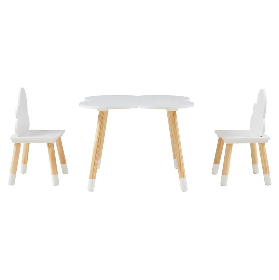 Ensemble de table et 2 chaises pour enfants Epim blanc en.casa