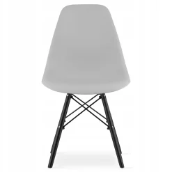 Ensemble de table ronde moderne noire Valora KOVA 80 (x4)
