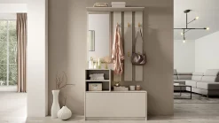 Ensemble d'entrée avec miroir 85 cm YESFIR cachemire