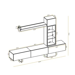 Ensemble Meuble TV design 