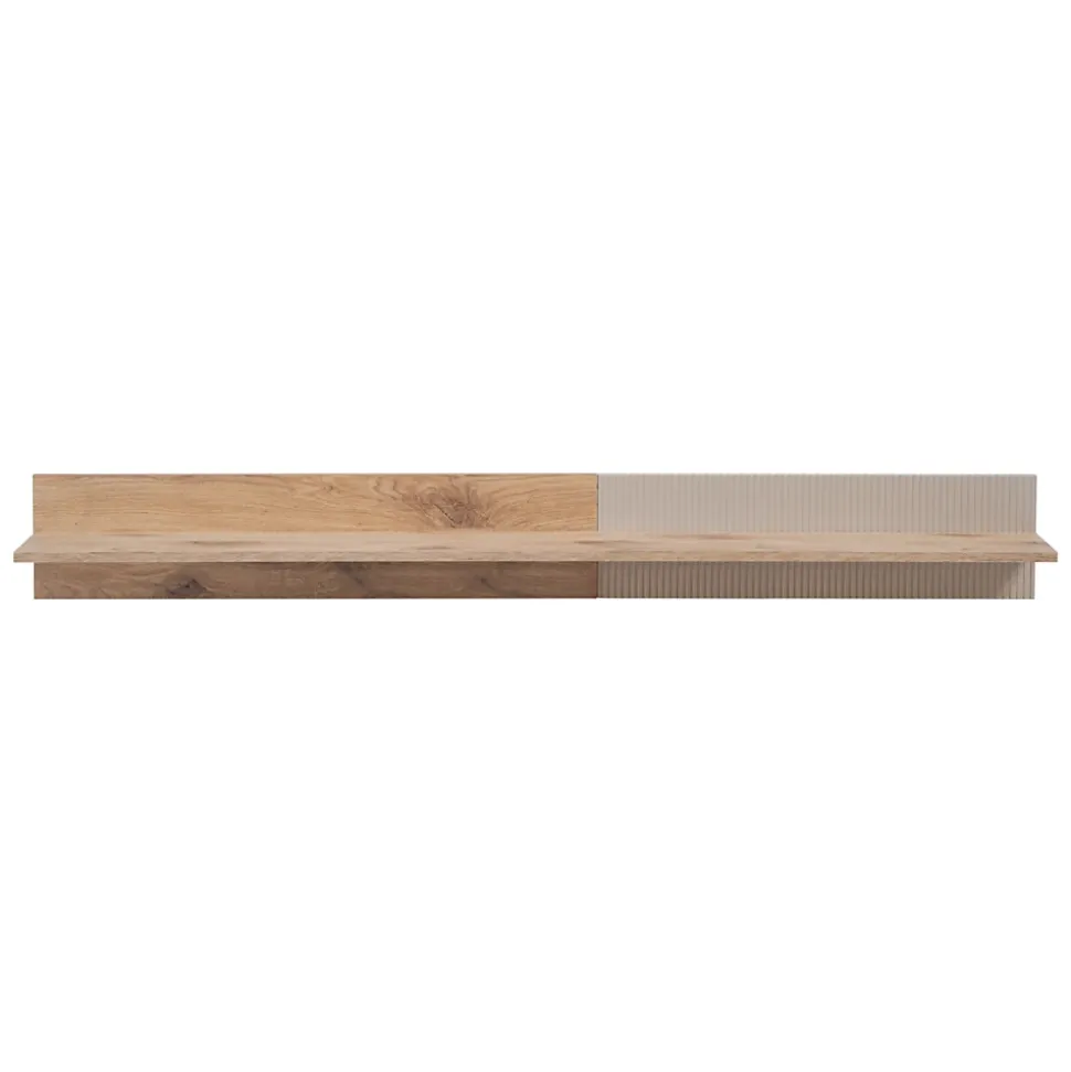 Ensemble Meuble TV Rainuré "Catalina" 320cm Naturel
