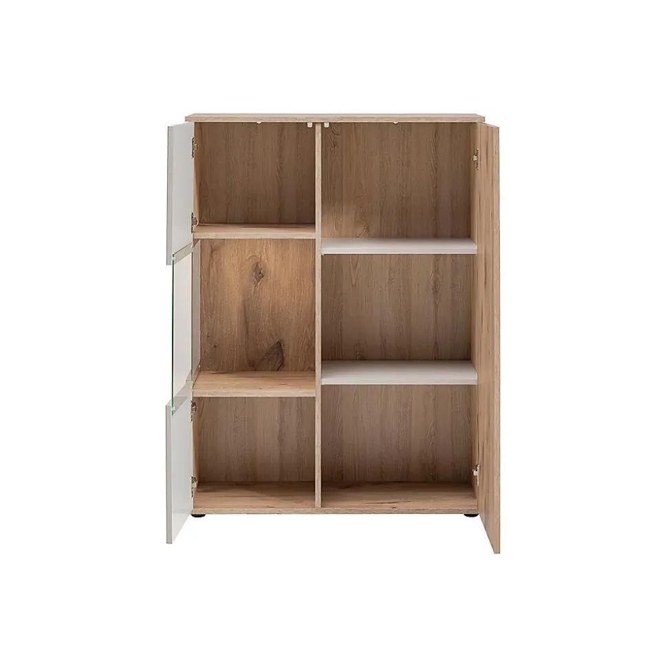 Ensemble Meuble TV Rainuré "Catalina" 320cm Naturel