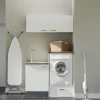 Ensemble meubles buanderie avec emplacement lave-linge surélevé - B06