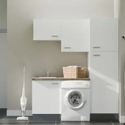 Ensemble meubles buanderie avec emplacement lave-linge - B03