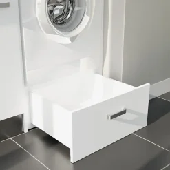 Ensemble meubles buanderie - Emplacements lave-linge et sèche-linge surélevés - B10