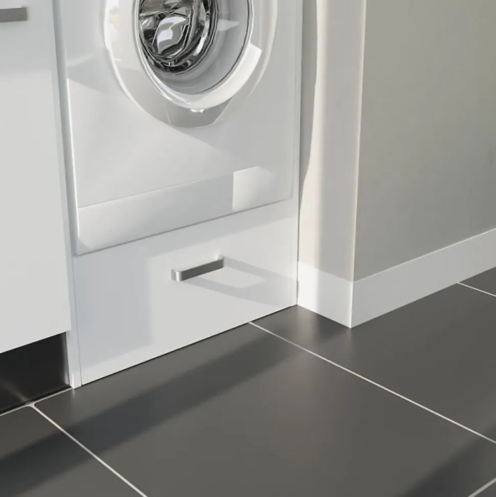 Ensemble meubles buanderie avec emplacement lave-linge surélevé - B07