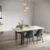 Ensemble séjour - Enfilade, Buffet haut, Table allonge - KENT - Chene de fil / Sidewalk - DEMEYERE