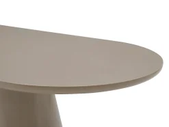 Ensemble table + 4 chaises VALIANA - Taupe et crème