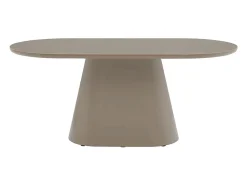 Ensemble table + 4 chaises VALIANA - Taupe et crème