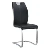 Ensemble table + 4 chaises - Coloris : noir et blanc - WINCH