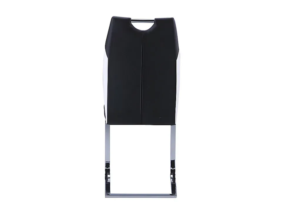 Ensemble table + 4 chaises - Coloris : noir et blanc - WINCH