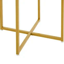 Ensemble table à manger avec 4 chaises gris en velours cadre doré et plateau MDF style moderne luxe