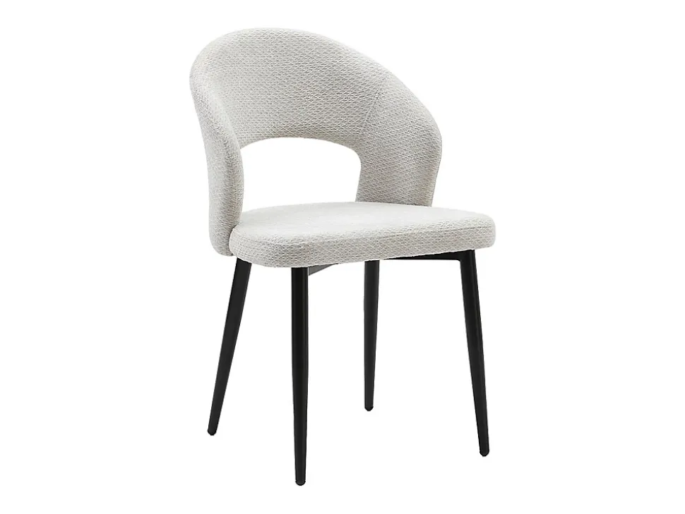 Ensemble table ANTALIZA + 4 chaises NIYAMA - Naturel foncé et gris