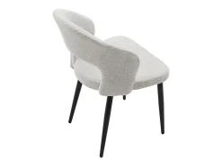 Ensemble table ANTALIZA + 4 chaises NIYAMA - Naturel foncé et gris
