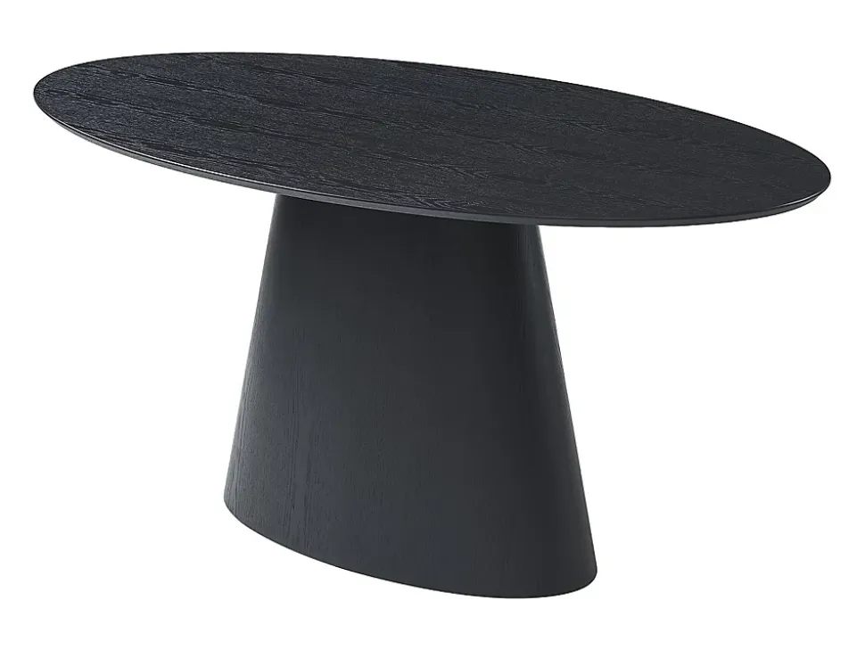 Ensemble table ANTELADA + 4 chaises GULSUN - Noir et beige
