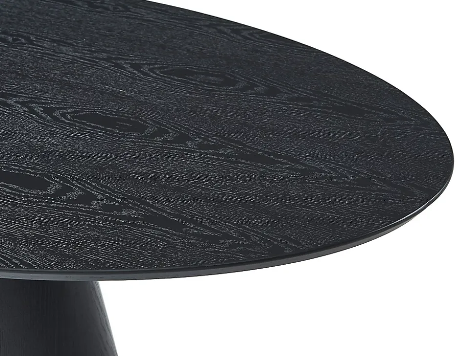 Ensemble table ANTELADA + 4 chaises GULSUN - Noir et beige