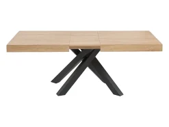 Ensemble table CATONAV + 4 chaises MASURIE - Naturel et crème